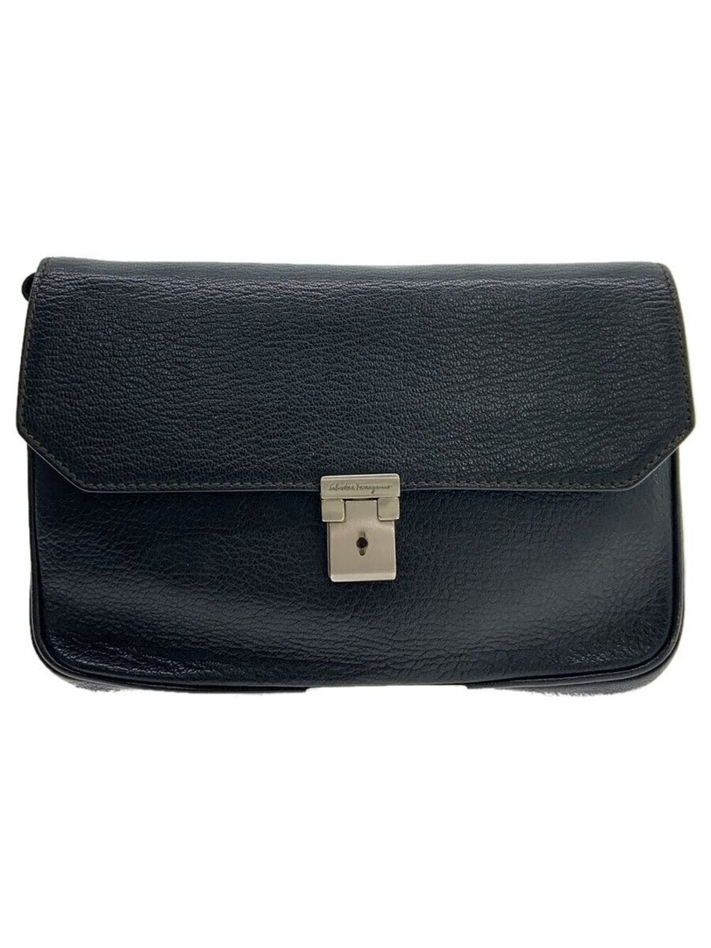 Salvatore Ferragamo Shoulder Bag Leather Black